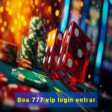 Boa 777 vip login entrar